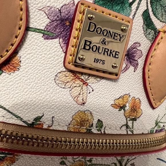 Dooney & Bourke Botanical Leather Satchel - Picture 2 of 12